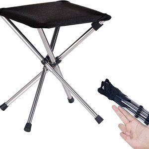 Camping stool folding with carry bag